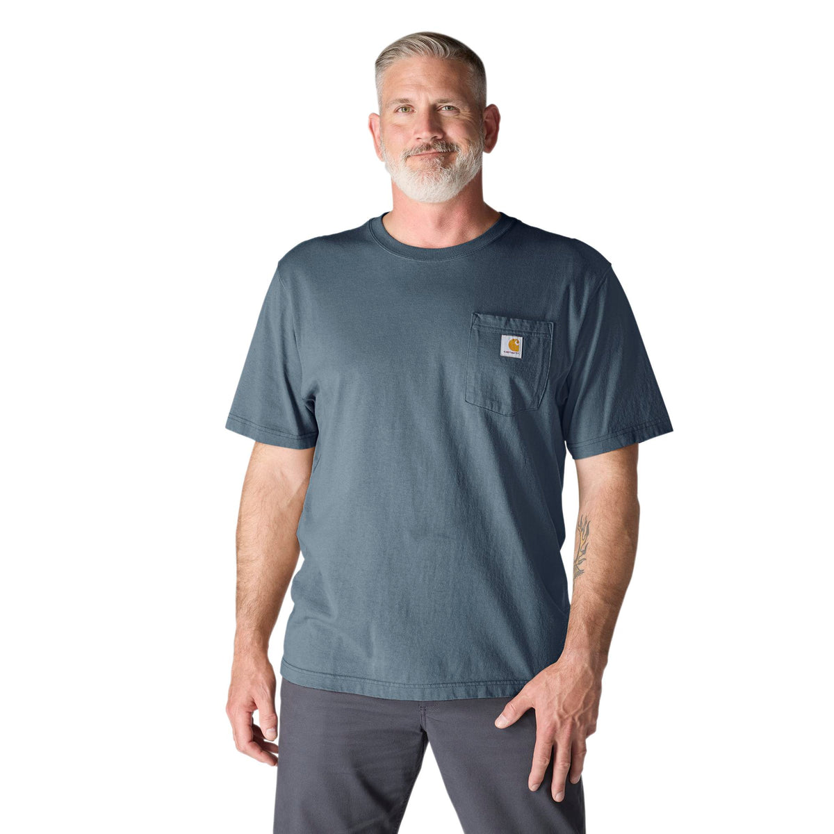 Carhartt Men's Iconic K87 Pocket T-Shirt T-Shirts Carhartt Bluestone 2XL Reg
