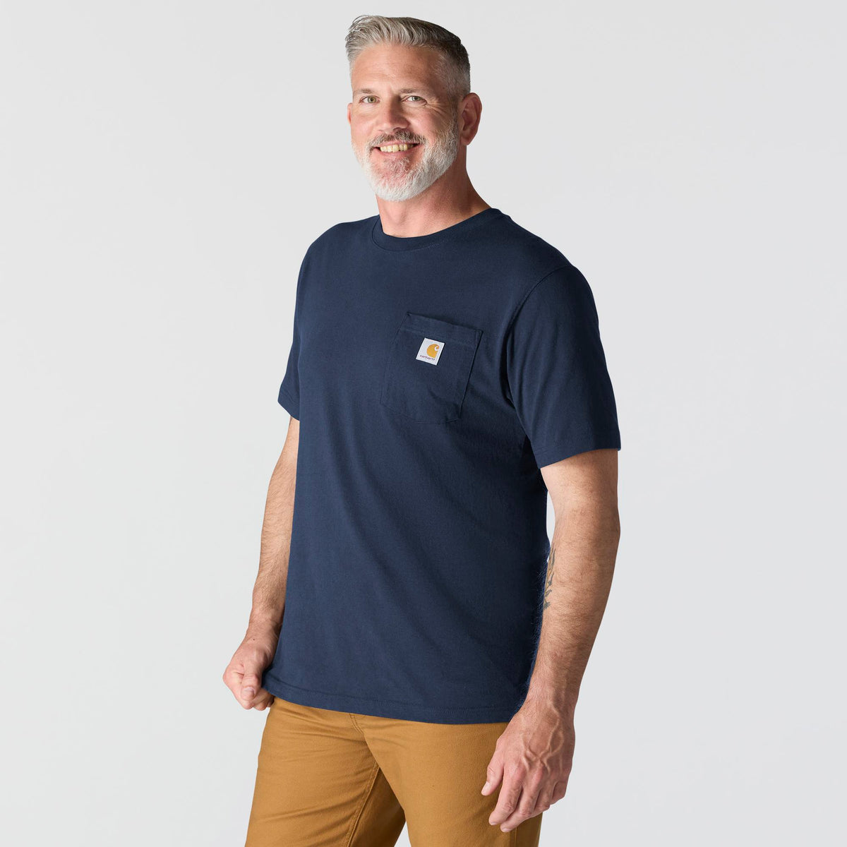 Carhartt Men's Iconic K87 Pocket T-Shirt T-Shirts Carhartt Navy 2XL Reg