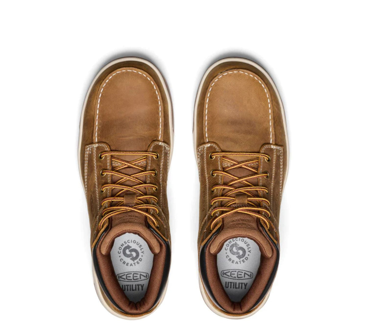 KEEN Utility Men&#39;s Gibson Mid 5&quot; EH Moc Comp Toe Work Boot - Work World - Workwear, Work Boots, Safety Gear