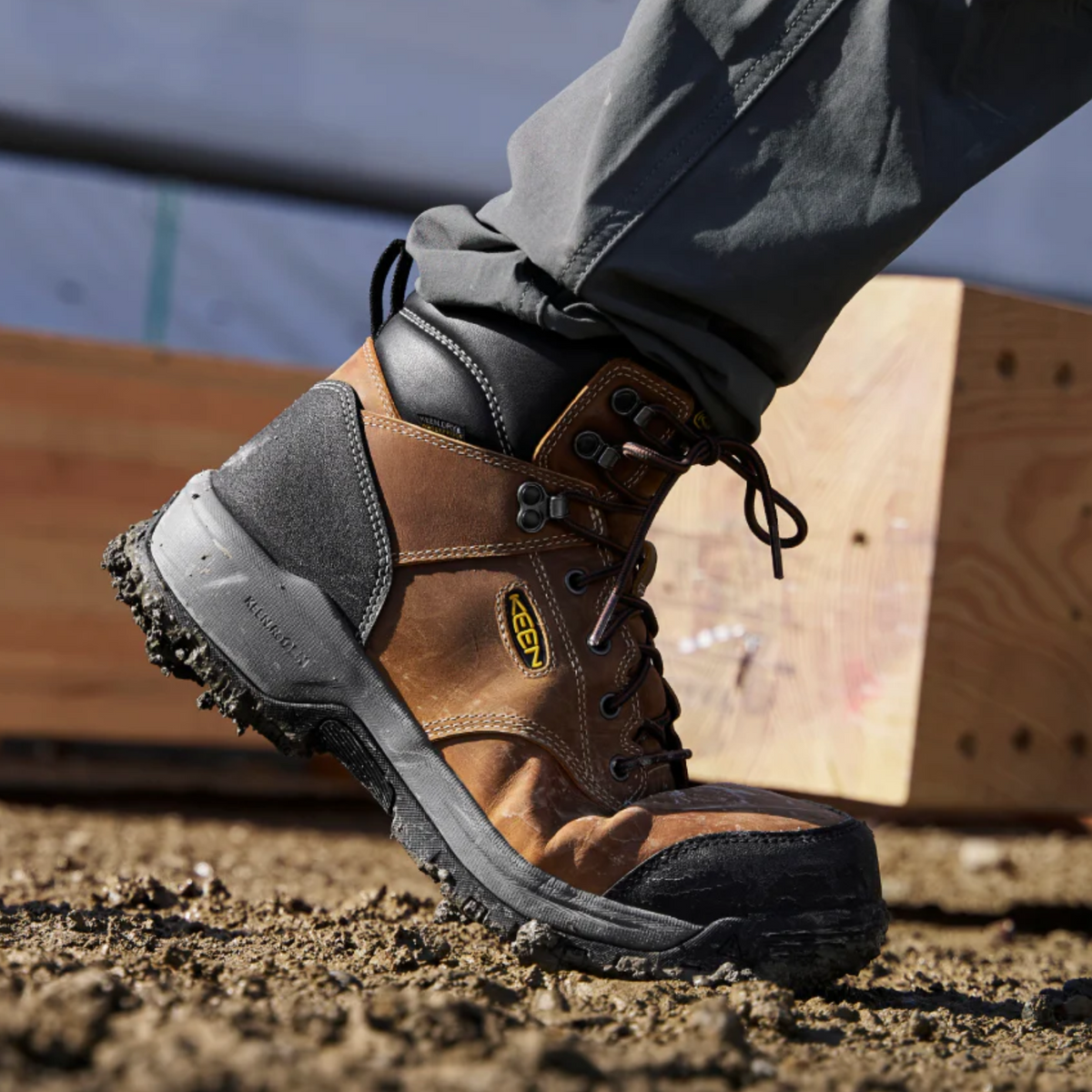 KEEN Utility Men&#39;s Evanston 6&quot; Waterproof EH Carbon Toe Work Boot - Work World - Workwear, Work Boots, Safety Gear