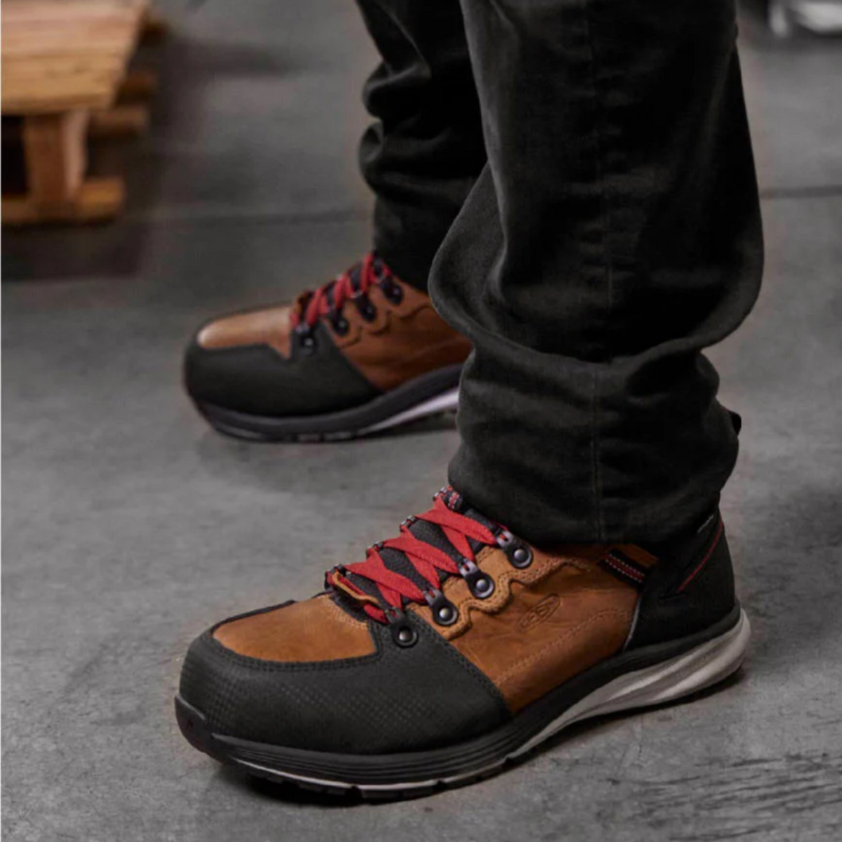 KEEN Utility Men&#39;s Red Hook Waterproof Carbon Fiber Toe Work Boot - Work World - Workwear, Work Boots, Safety Gear