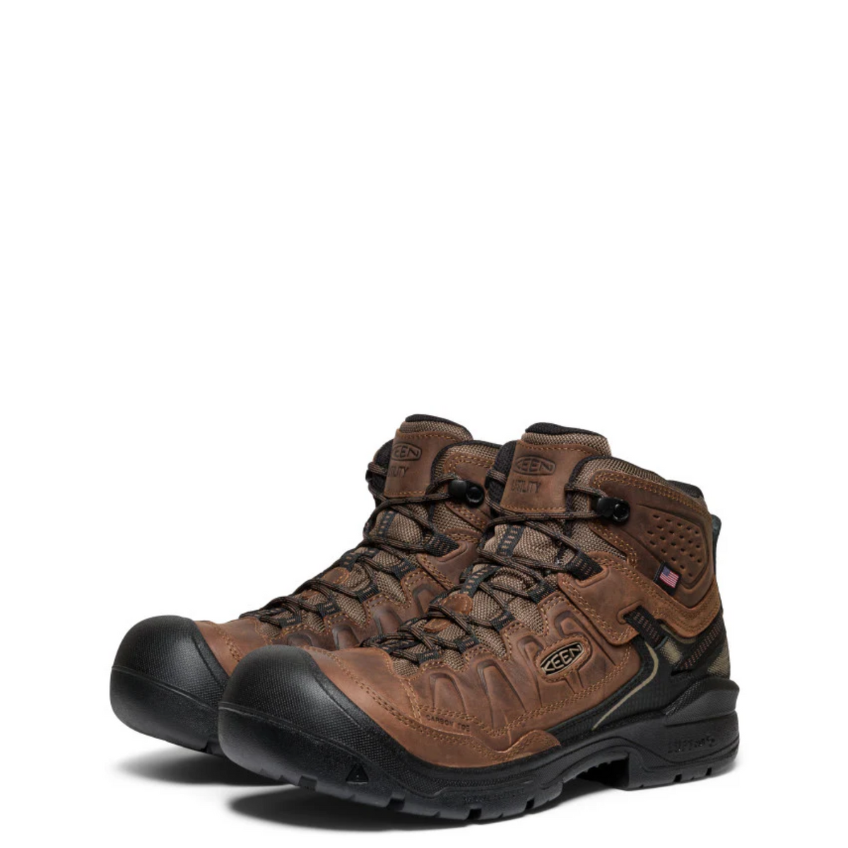 KEEN Utility Men's Targhee IV Mid Work 5.5" Waterproof Carbon Toe Work Boot Work Boots KEEN Utility