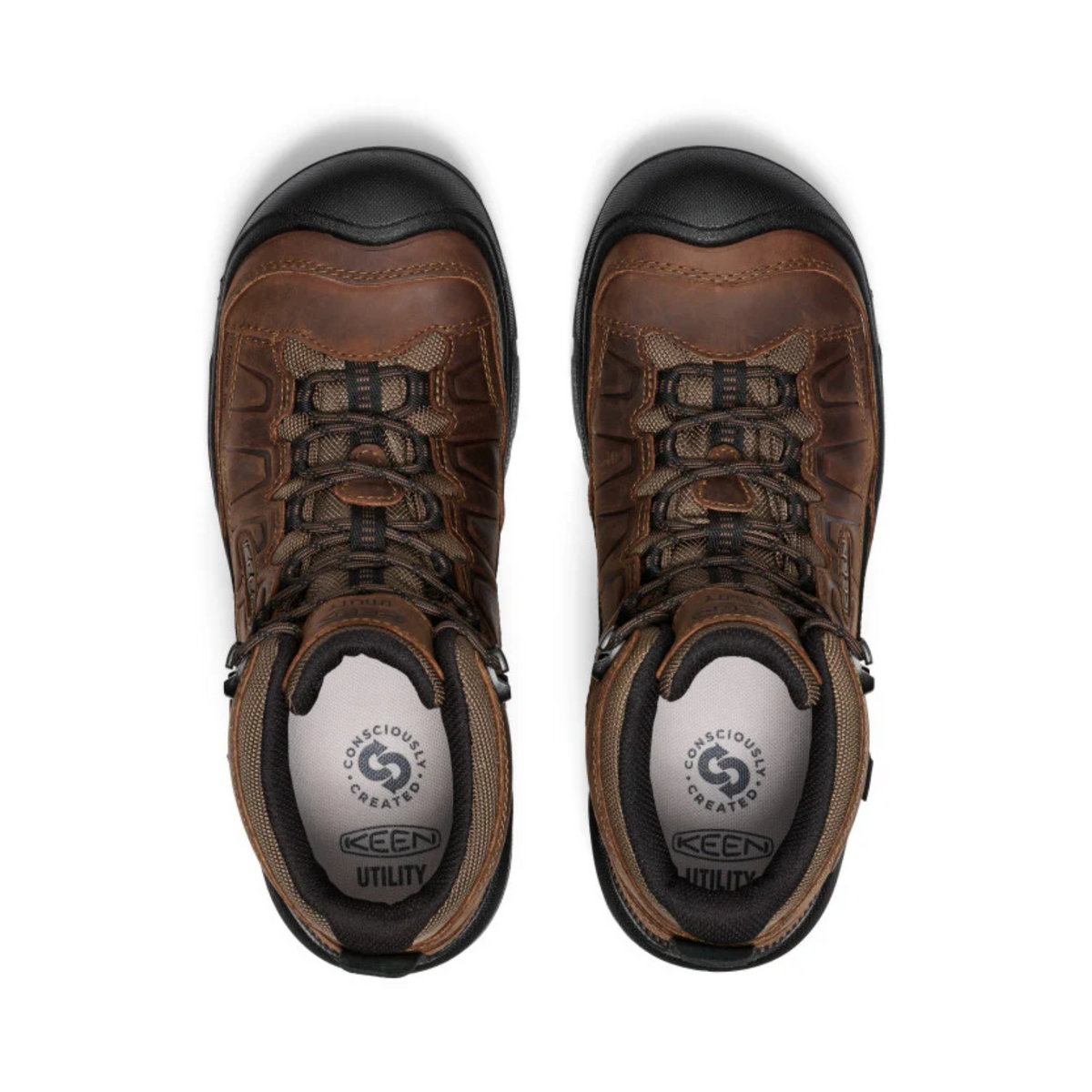 KEEN Utility Men's Targhee IV Mid Work 5.5" Waterproof Carbon Toe Work Boot Work Boots KEEN Utility