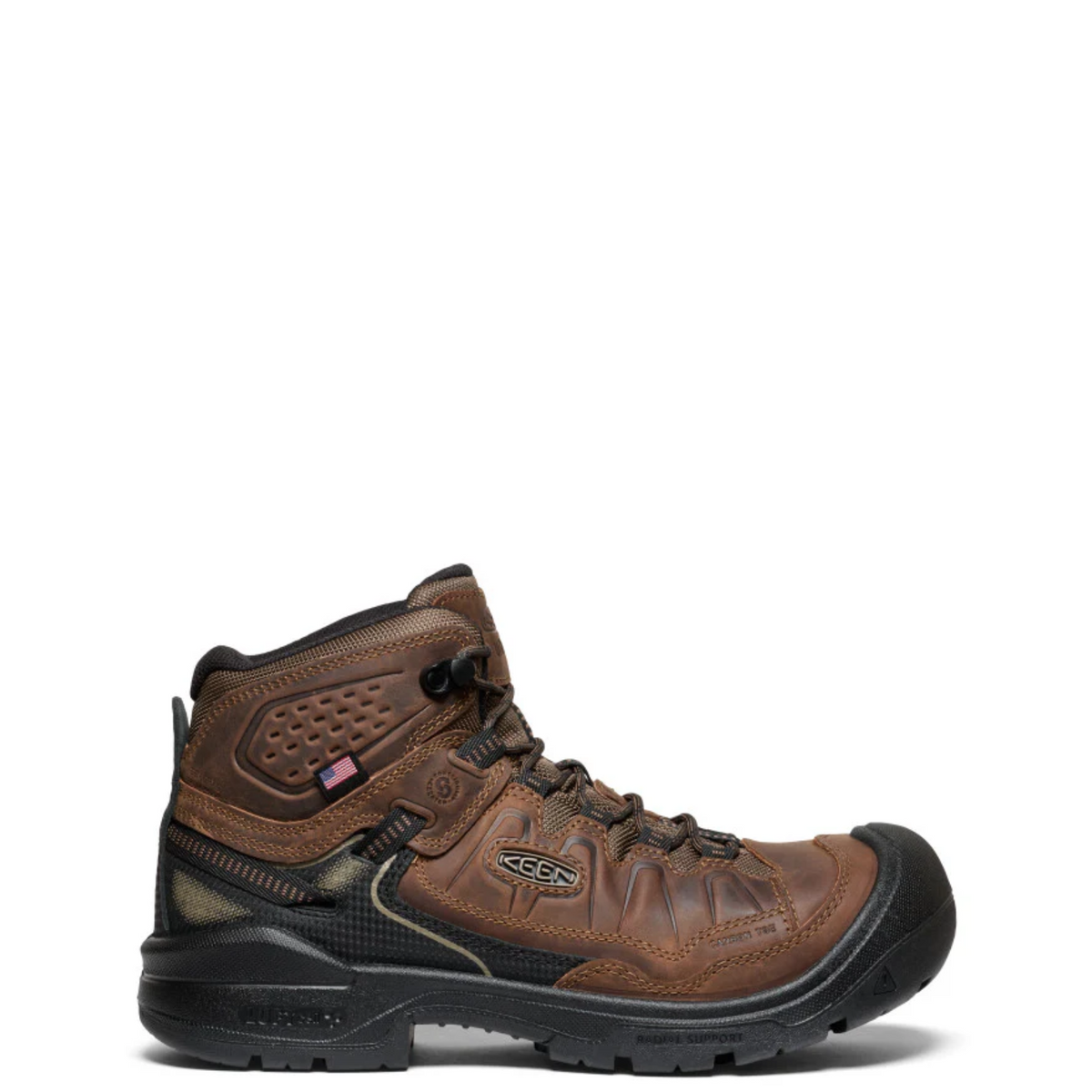KEEN Utility Men's Targhee IV Mid Work 5.5" Waterproof Carbon Toe Work Boot Work Boots KEEN Utility Dark Earth/Black 10 2E