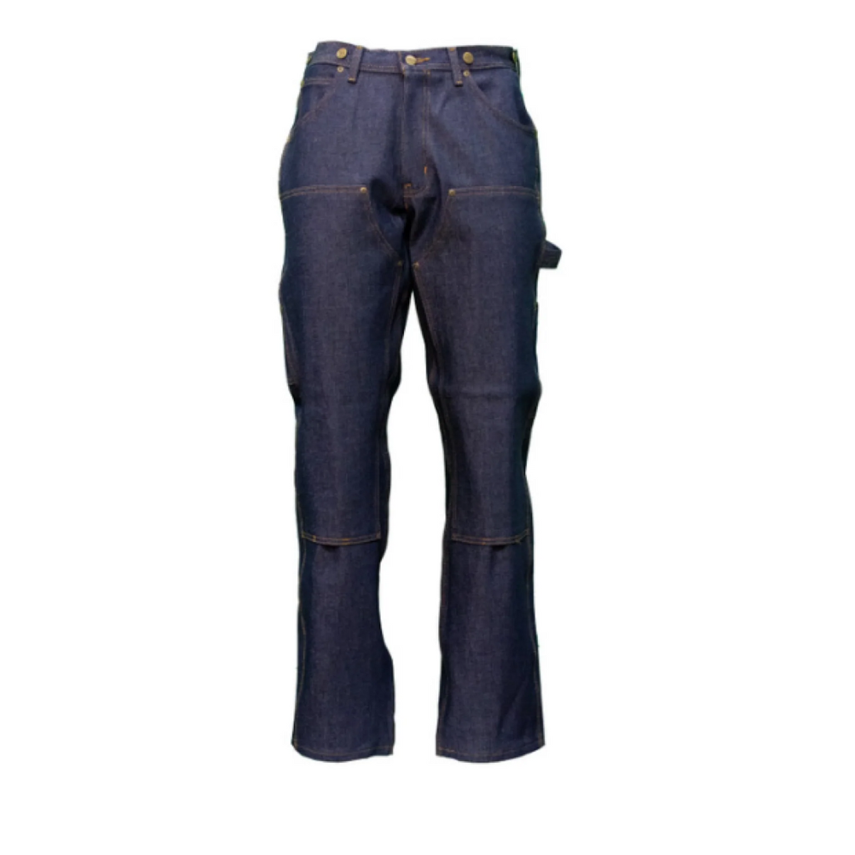 KEY Men's Double Front Logger Jean Pants KEY Indigo Denim Rigid 30 30 Inseam