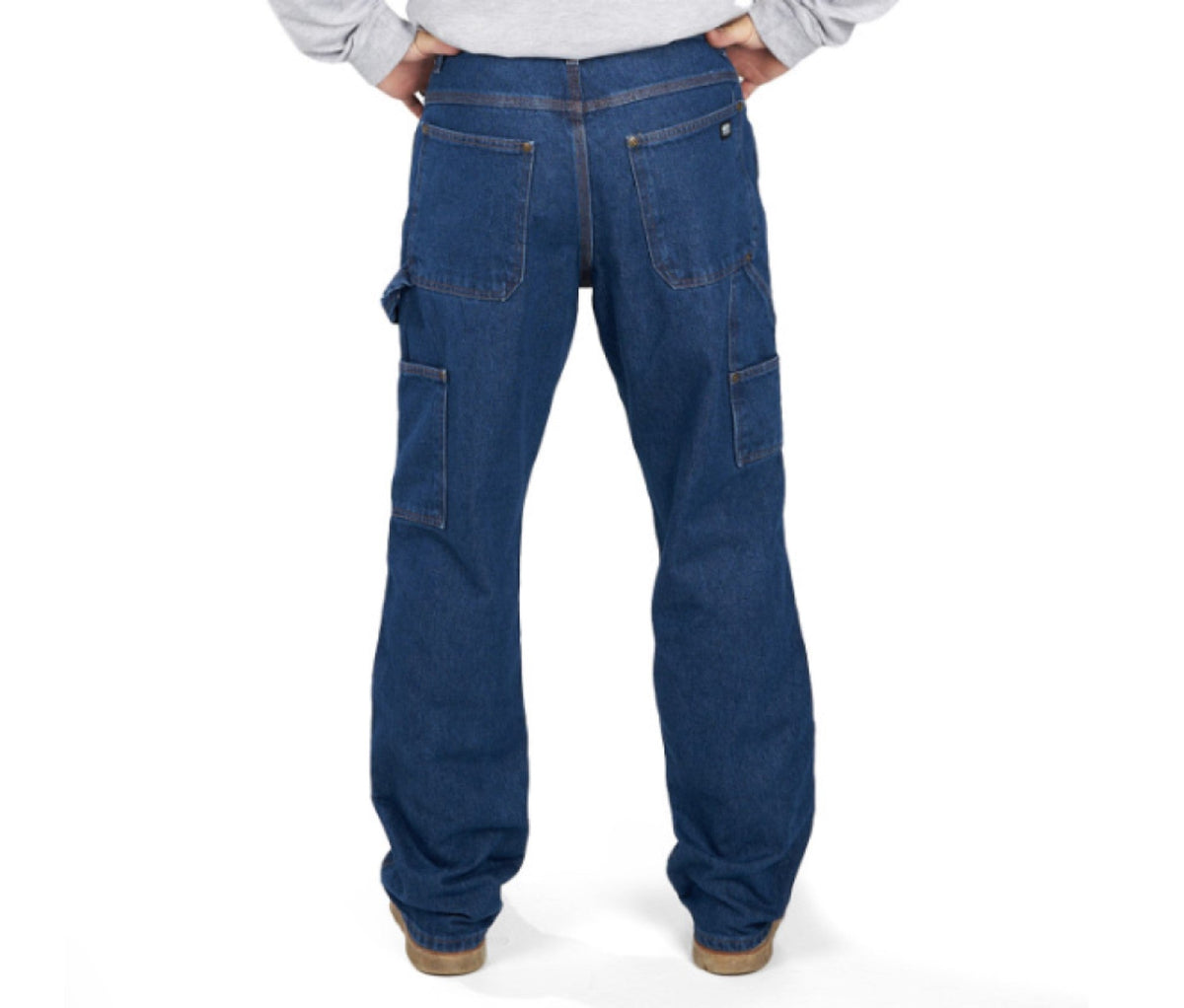 KEY Men's Double Front Logger Dungaree Jean Pants KEY