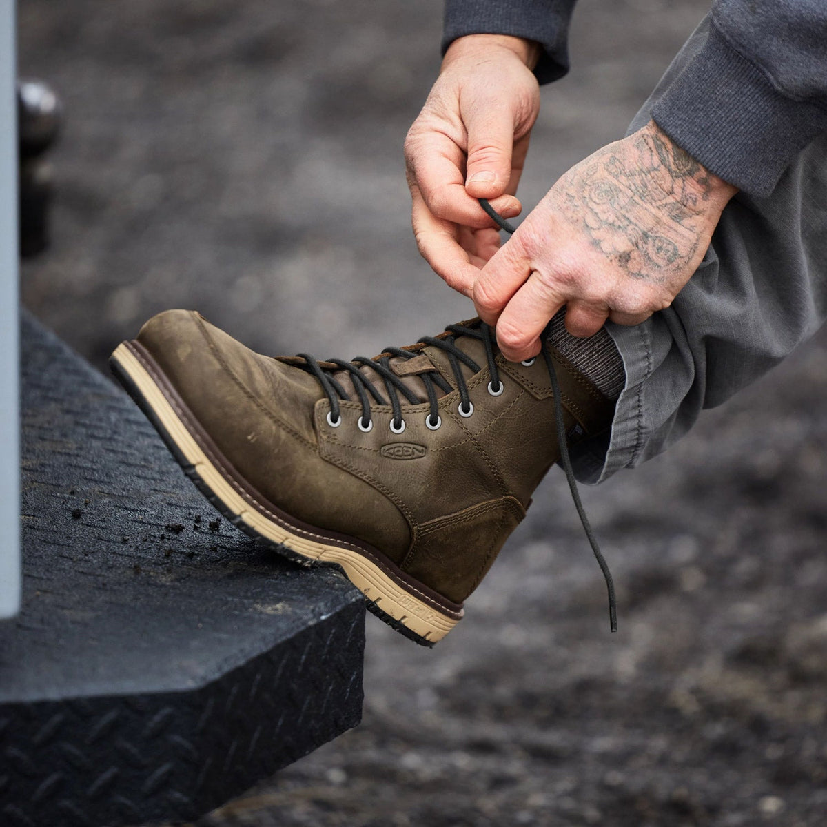 KEEN Utility Men's San Jose 6" Waterproof Aluminum Toe Work Boot Work Boots KEEN Utility