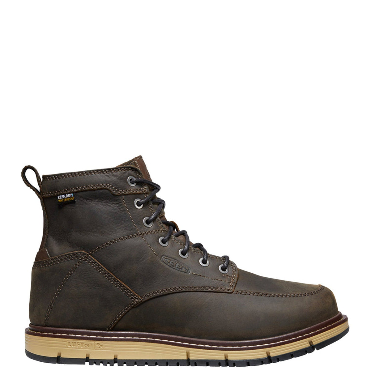 KEEN Utility Men's San Jose 6" Waterproof Soft Toe Work Boot Work Boots KEEN Utility Cascade Brown 10 2E