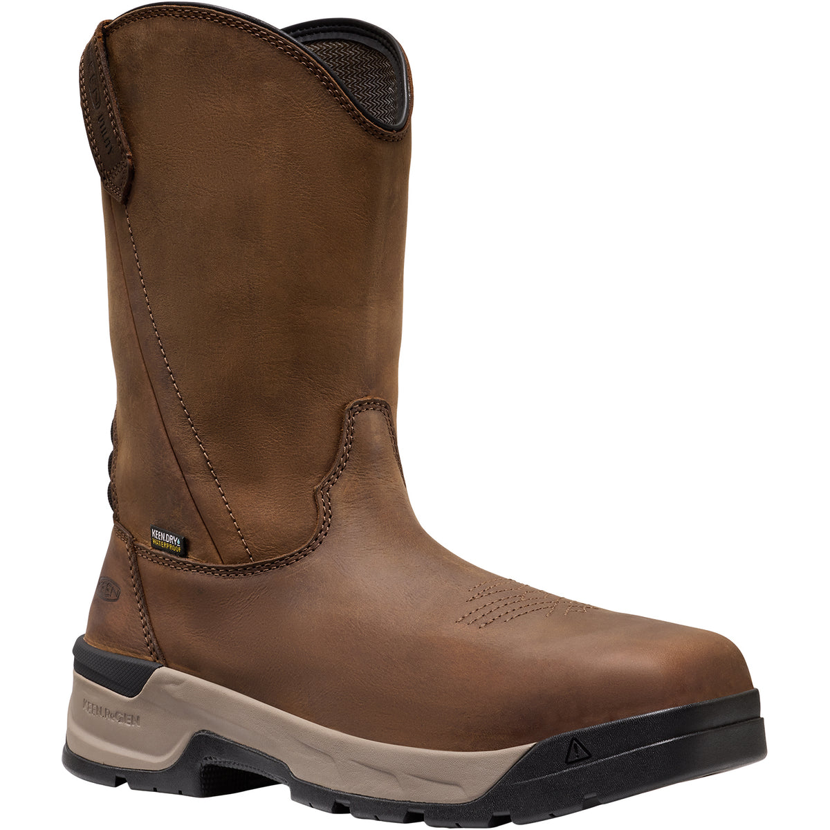 KEEN Utility Men's Flatland Pull-On Waterproof Carbon Toe Work Boot