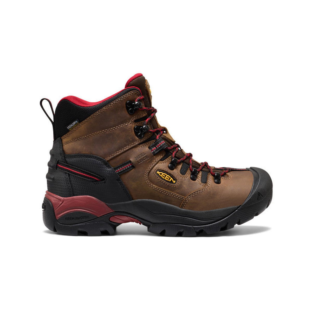 KEEN Utility Men's Pittsburgh Energy 6" Waterproof Carbon Toe Work Boot Work Boots KEEN Utility Bison/Black 10 2E