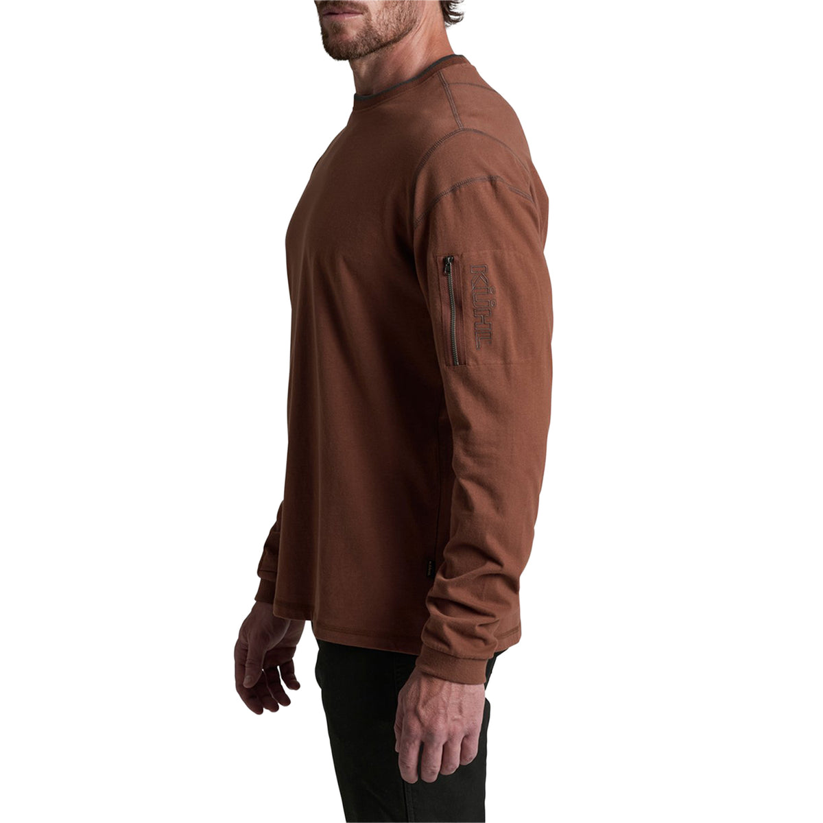 KÜHL Men's Kommando Crew Wildfibre Organic cotton Long Sleeve T-Shirt Long Sleeve T-Shirts KUHL