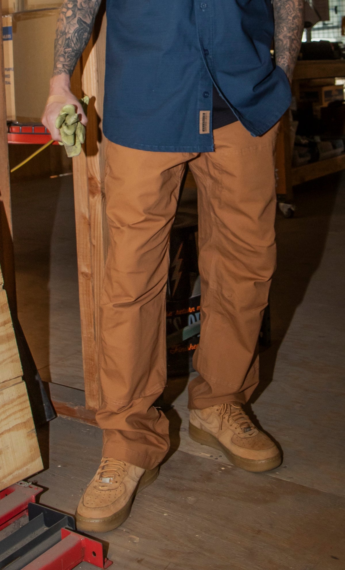 Lucky Brand Workwear Men's Canvas Comfort Fit Double-Front Pant - Work World - Workwear, Work Boots, Safety Gear