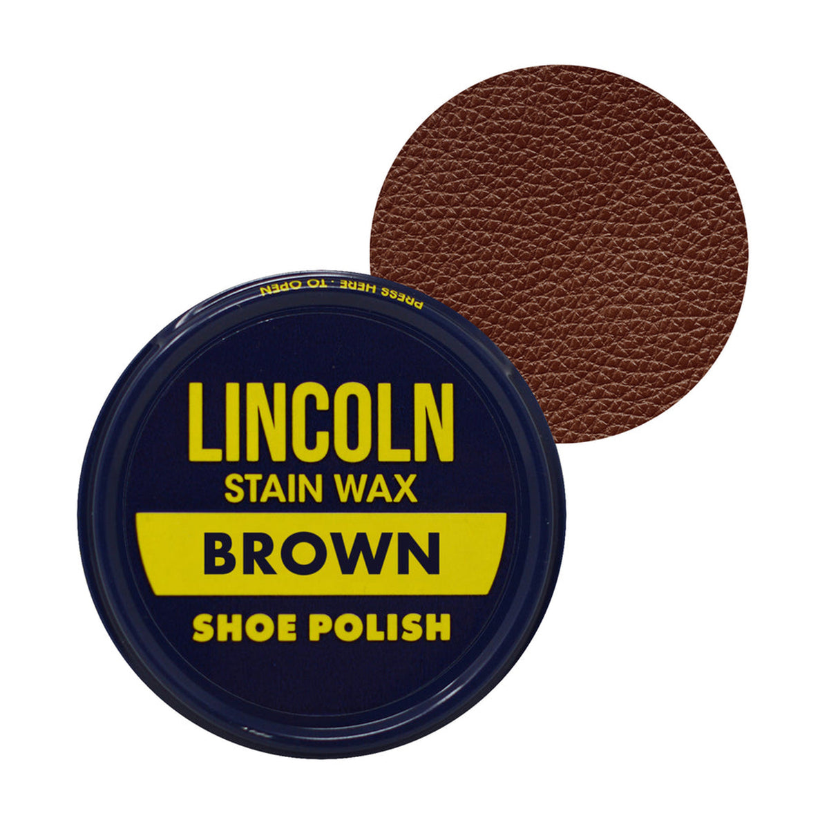 Lincoln Original Stain Wax Shoe Polish Footwear Accessories Lincoln Brown OS