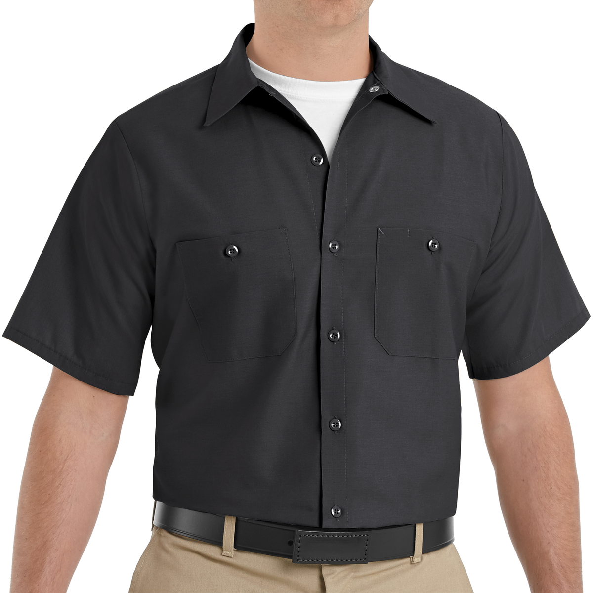 Red Kap Men&#39;s Industrial Short Sleeve Work Shirt - Work World - Workwear, Work Boots, Safety Gear