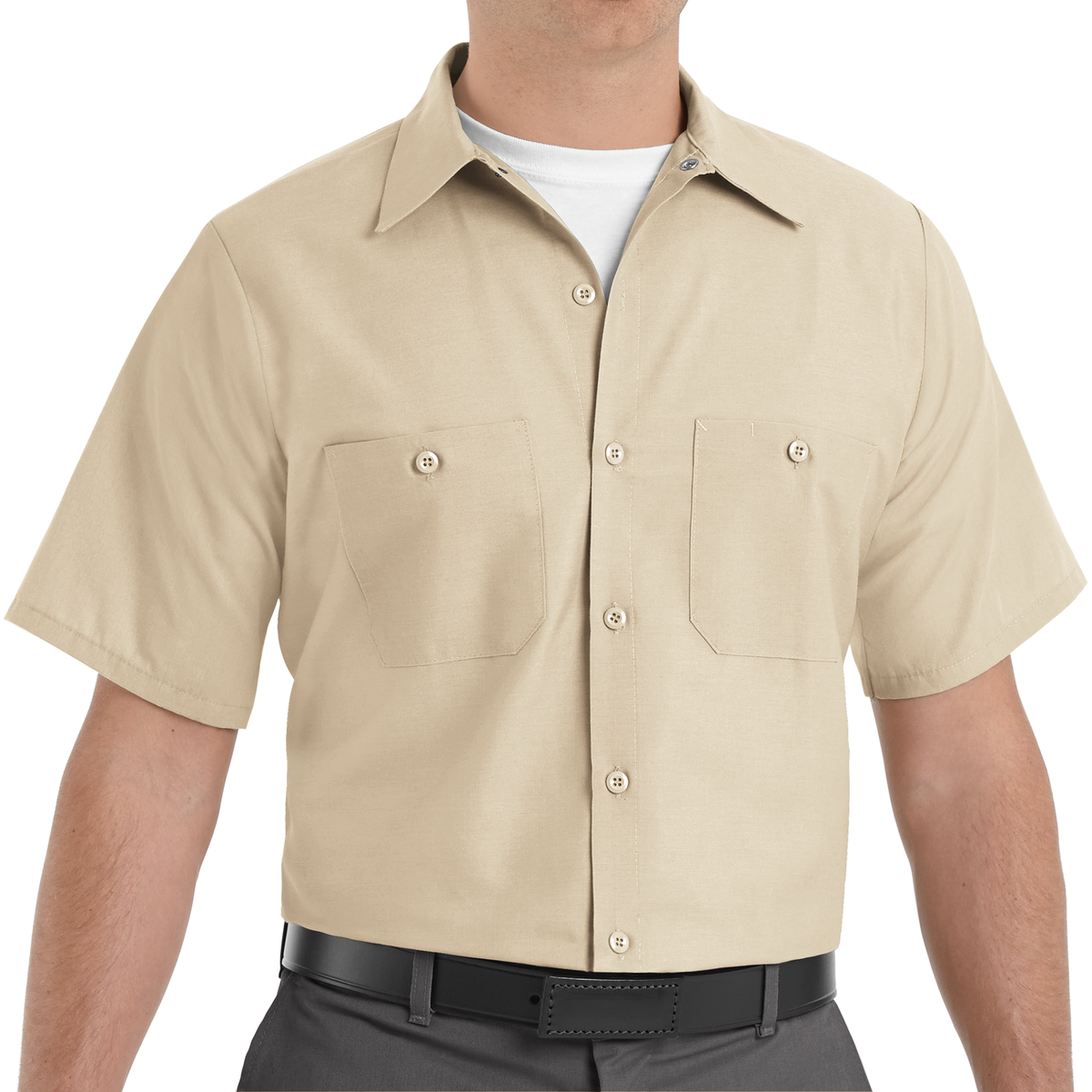 Red Kap Men&#39;s Industrial Short Sleeve Work Shirt - Work World - Workwear, Work Boots, Safety Gear