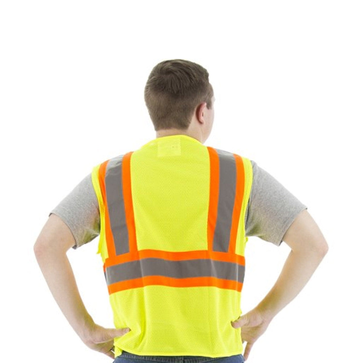 Majestic Class 2 Hi-Vis Mesh Safety Vest Vests Majestic