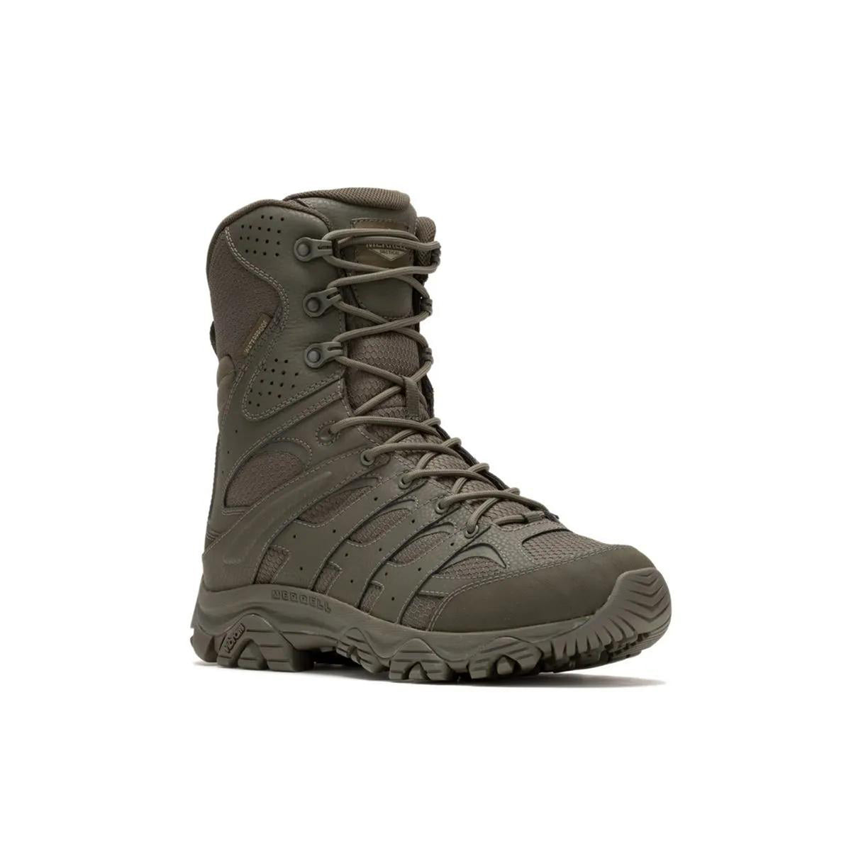 Merrell Men's Moab 3 8" Tactical Zip Waterproof Boot Work Boots Merrell
