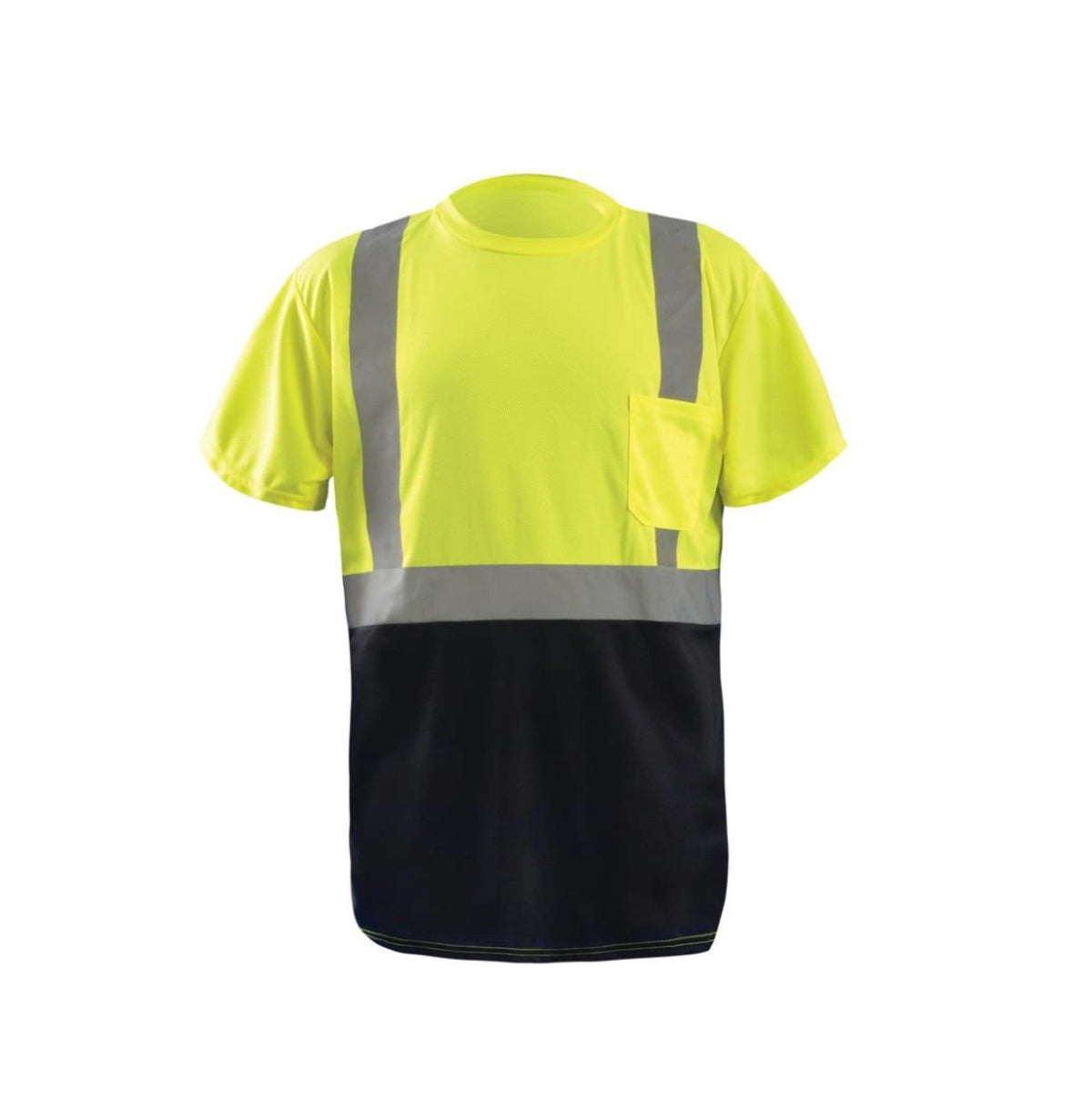 OccuNomix Hi-Visibility Short Sleeve T-Shirt Work Shirts OccuNomix Yellow 2XL Reg