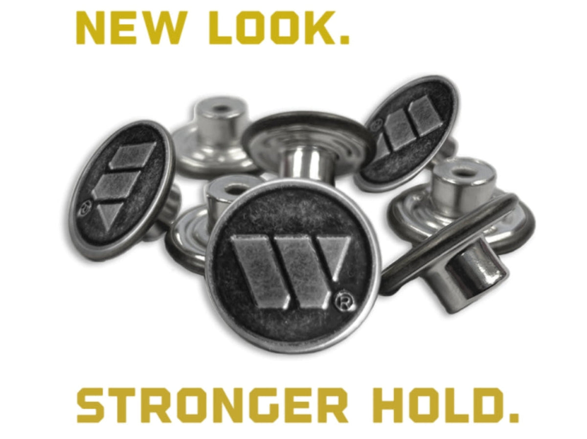 Welch 8-Piece Leather End Logger Buttons Buttons & Snaps Welch