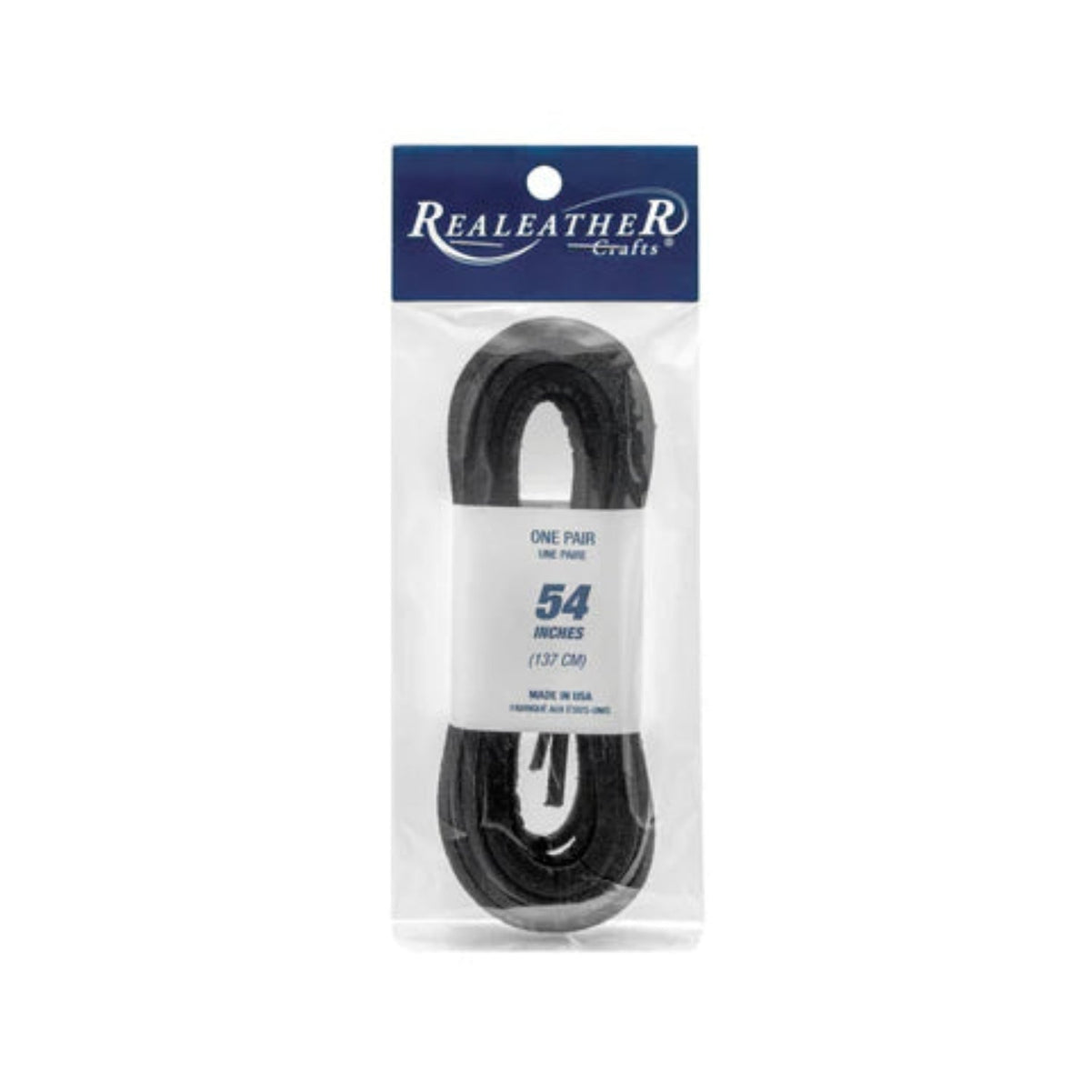 Realeather Paired Leather Lace Footwear Accessories Realeather Black 108 Inch
