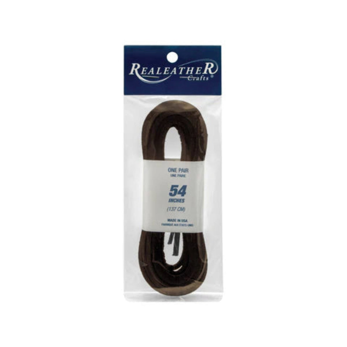 Realeather Paired Leather Lace Footwear Accessories Realeather Medium Brown 108 Inch