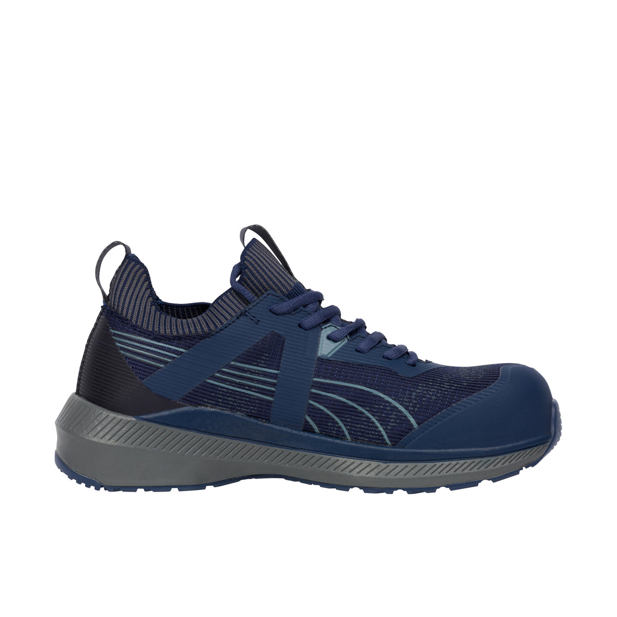 PUMA Safety Men's Turbo Low Comp Toe SD Work Shoe Work Shoes PUMA Safety Navy Grey 10 M