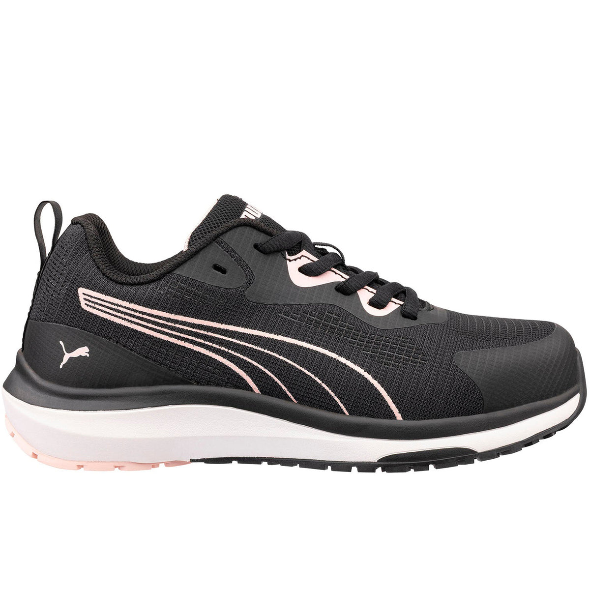 PUMA Safety Women's Celerity Knit 2.0 Low SD Steel Toe Work Shoe Work Shoes PUMA Safety Black Rose 10 M