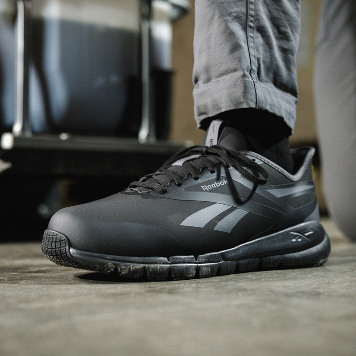 Reebok Work Men's Flex Trainer Work with Elevated Ease On/Off Work Shoes Reebok Work