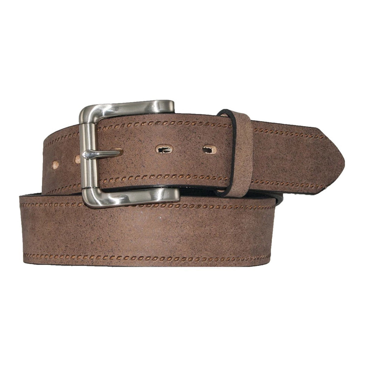 Rogers-Whitley Roughout Leather 1.5" Belt Belts & Suspenders Rogers-Whitley Brown 46