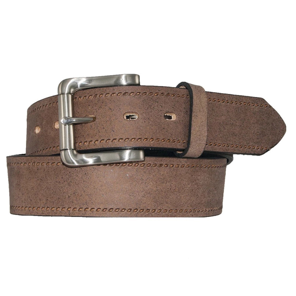 Rogers-Whitley Roughout Leather 1.5" Belt Belts & Suspenders Rogers-Whitley Brown 32