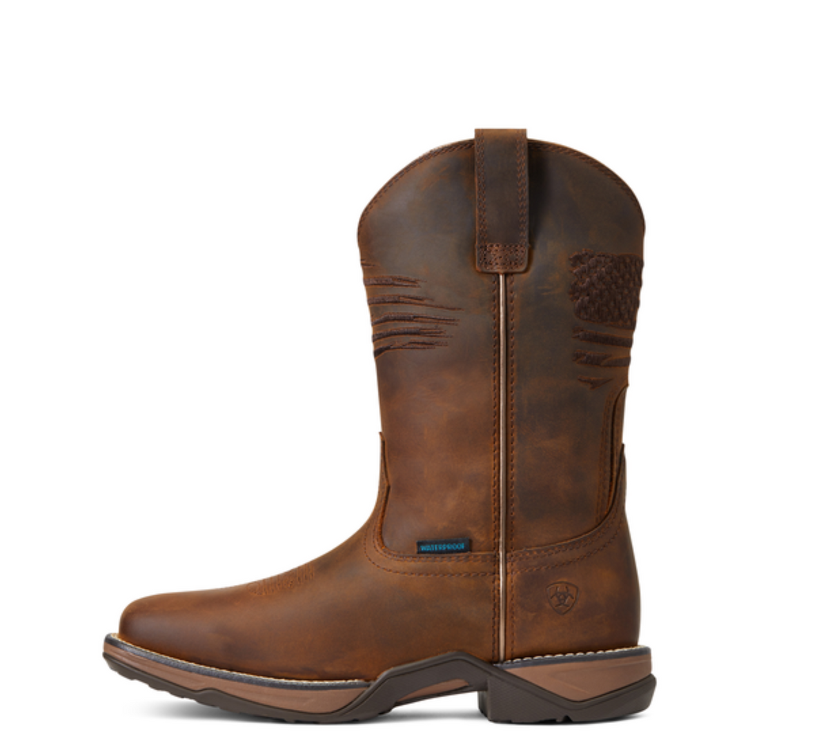 Ariat Women's Anthem Patriot H2O Pull-On Boot Western Boots Ariat Brown 10 B