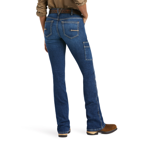 Ariat Women's Rebar Work Flex Perfect Rise Riveter Boot Cut Jean Pants Ariat