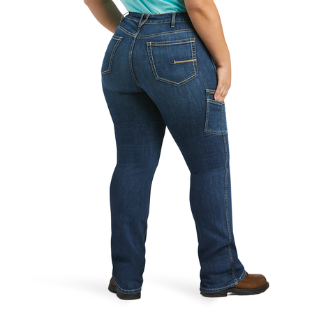 Ariat Women's Rebar Work Flex Perfect Rise Riveter Boot Cut Jean Pants Ariat
