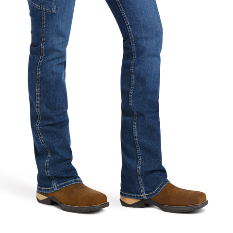 Ariat Women's Rebar Work Flex Perfect Rise Riveter Boot Cut Jean Pants Ariat