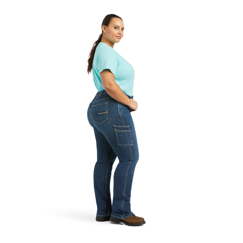 Ariat Women's Rebar Work Flex Perfect Rise Riveter Boot Cut Jean Pants Ariat