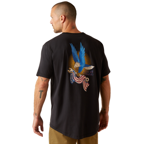 Ariat Men&#39;s Rebar Workman Victory Eagle Short Sleeve T-Shirt - Work World - Workwear, Work Boots, Safety Gear