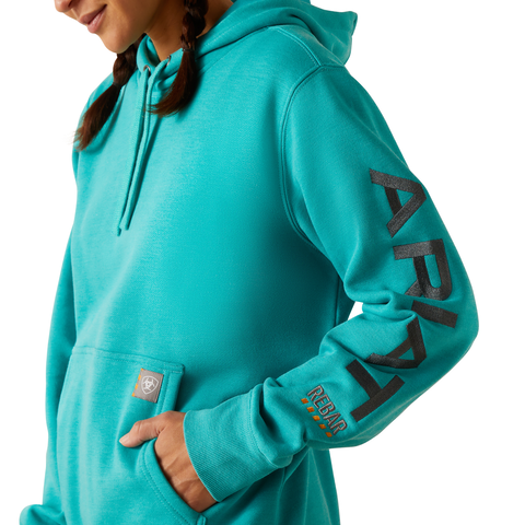 Ariat Women's Rebar Graphic Sleeve Hoodie Sweatshirts & Hoodies Ariat