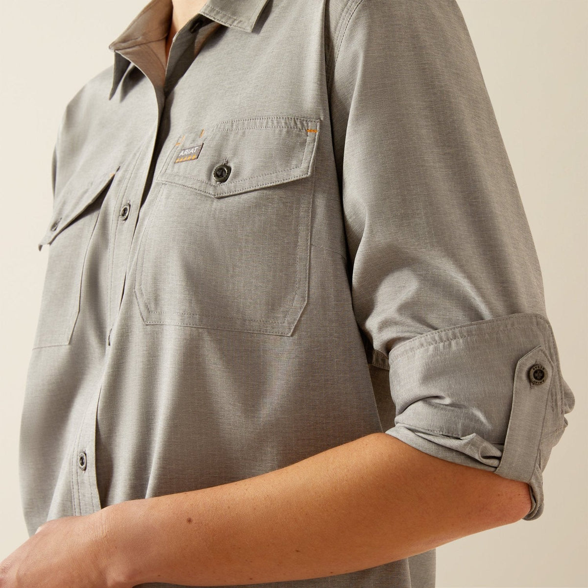 Ariat Women's Made Tough Durastretch Button-Down Long Sleeve Work Shirt Work Shirts Ariat