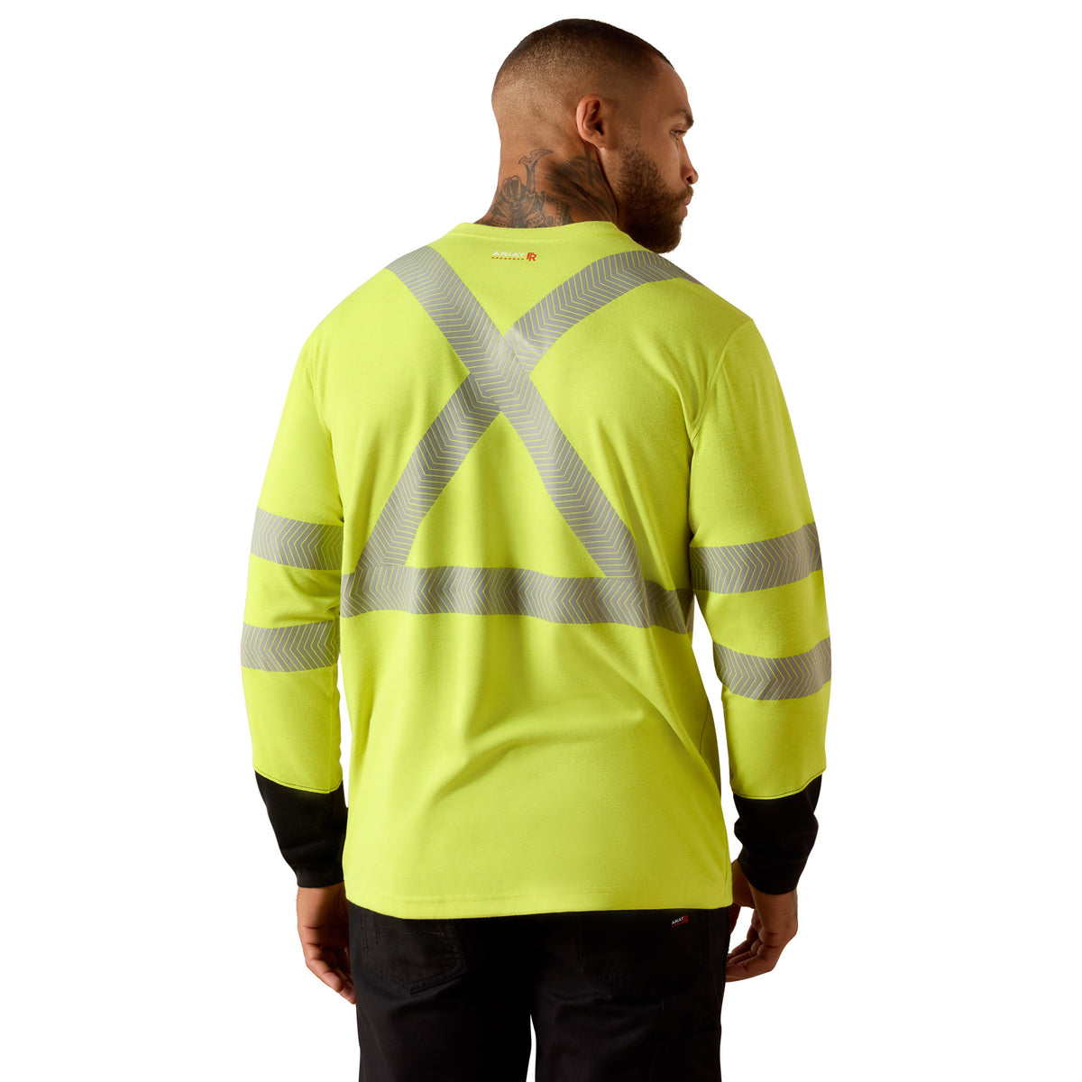 Ariat Men's FR Colorblock Hi-Vis C3 Chest Pocket Long Sleeve T-Shirt Long Sleeve T-Shirts Ariat