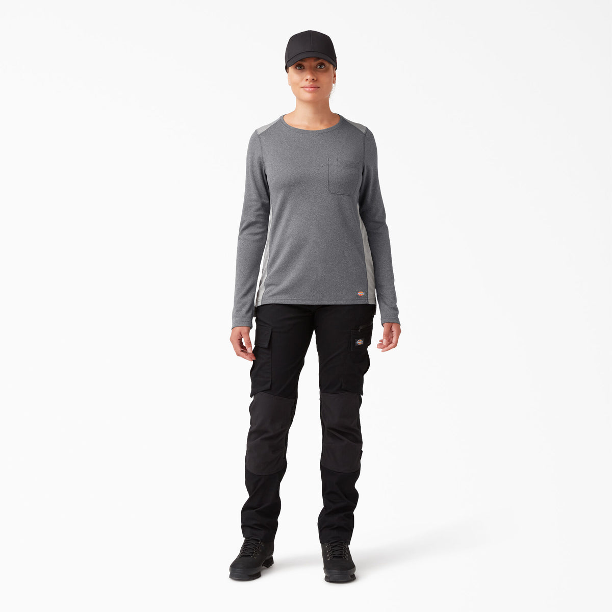 Dickies Women&#39;s Temp-IQ 365 Long Sleeve Pocket T-Shirt - Work World - Workwear, Work Boots, Safety Gear