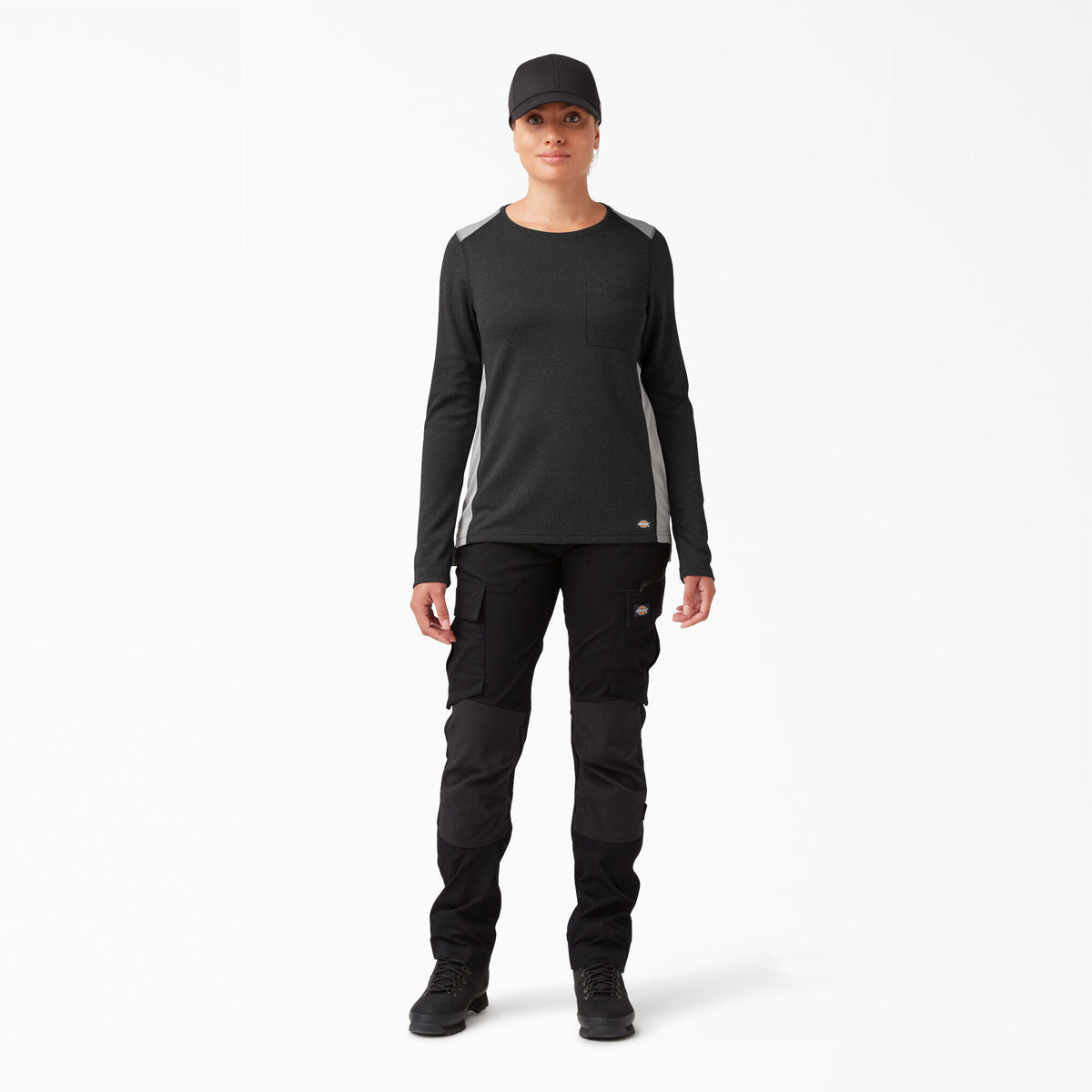 Dickies Women&#39;s Temp-IQ 365 Long Sleeve Pocket T-Shirt - Work World - Workwear, Work Boots, Safety Gear