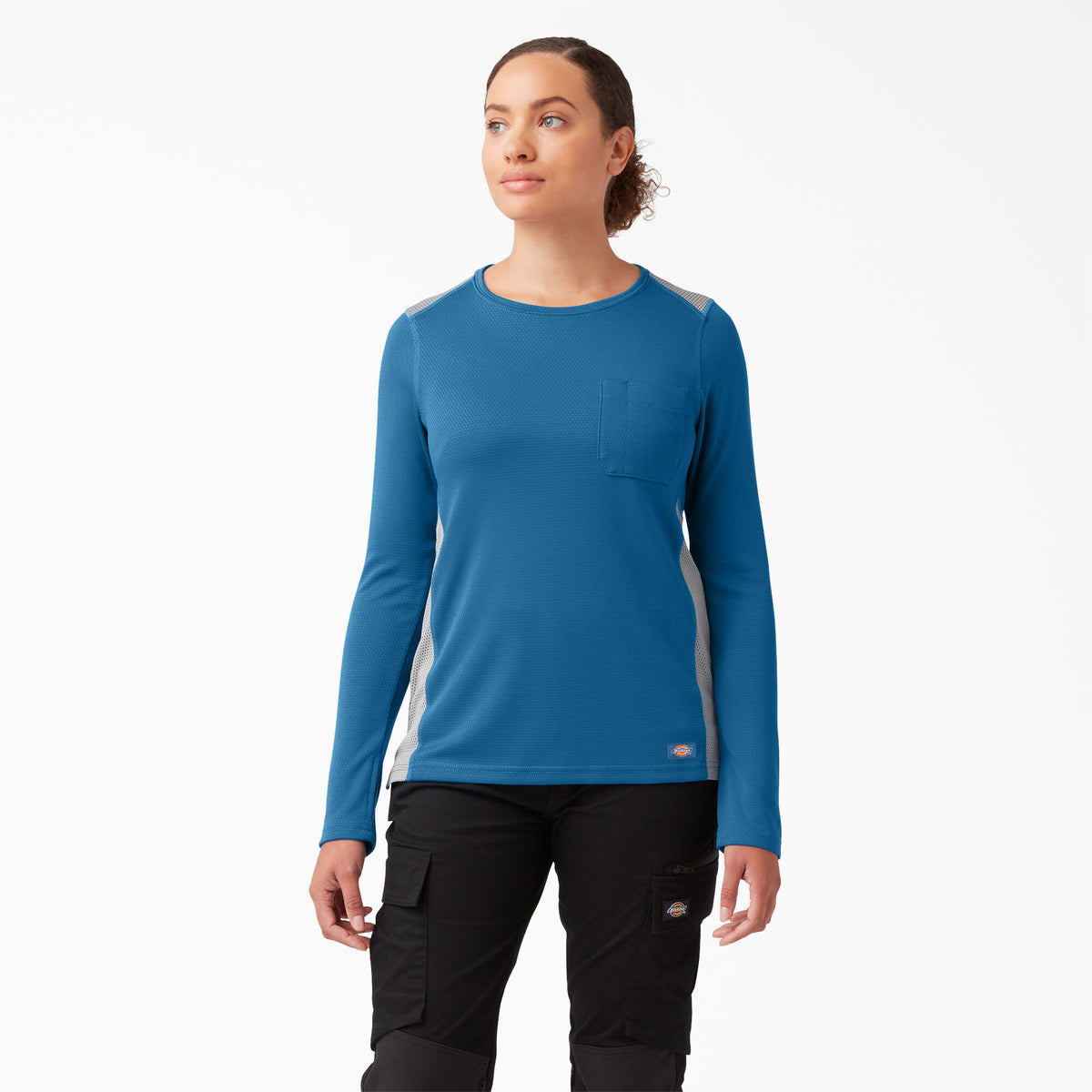 Dickies Women&#39;s Temp-IQ 365 Long Sleeve Pocket T-Shirt - Work World - Workwear, Work Boots, Safety Gear