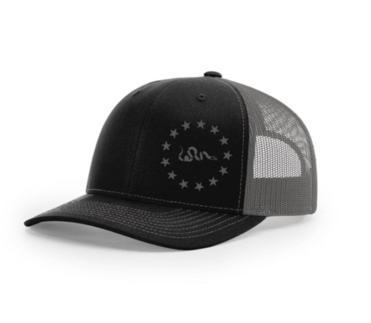 SafetyShirtz 1776 Snap-Back Mesh-Back Cap Hats & Caps SafetyShirtz Black/Charcoal OS