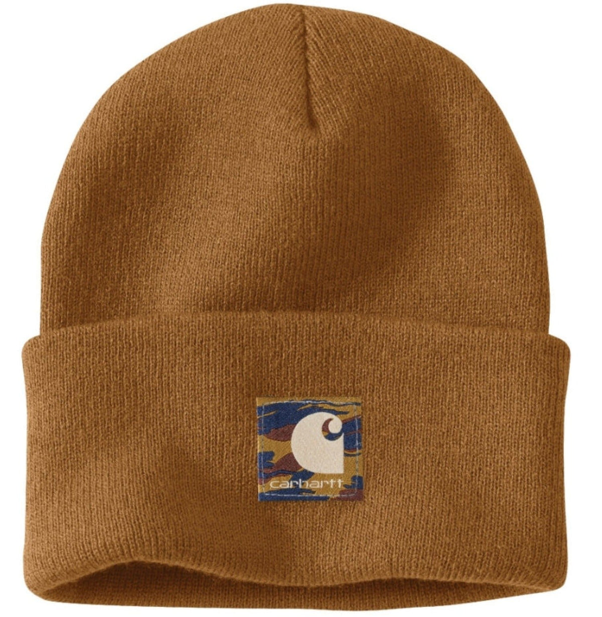 Carhartt Knit Camo Logo Patch Beanie - Work World - Workwear, Work Boots, Safety Gear