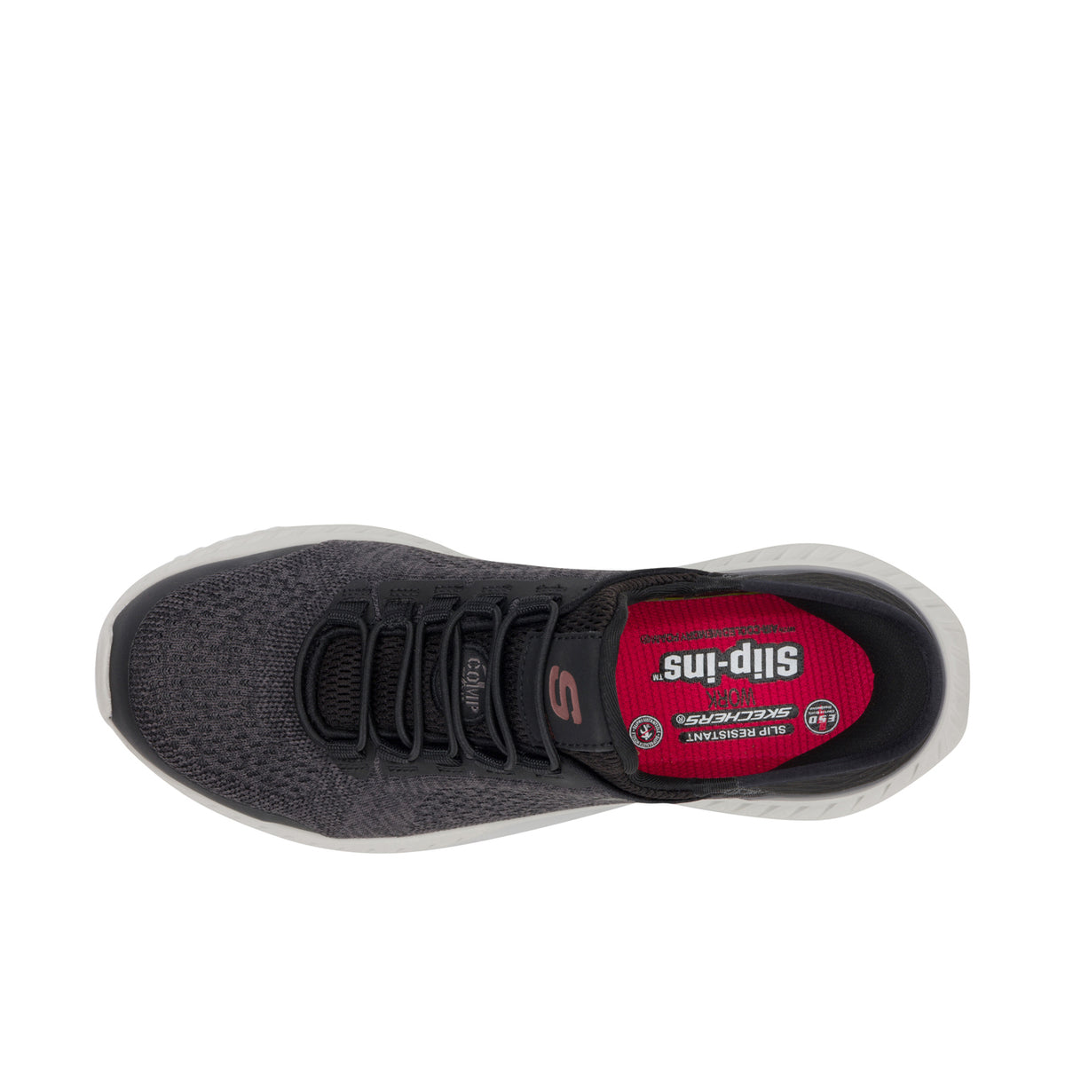 Skechers Men's Slip Ins Tilido - Troxin ESD Comp Toe Work Shoe Work Shoes Skechers
