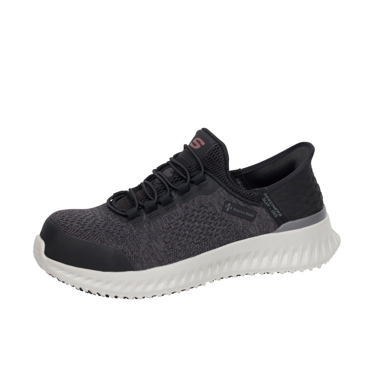 Skechers Men's Slip Ins Tilido - Troxin ESD Comp Toe Work Shoe Work Shoes Skechers