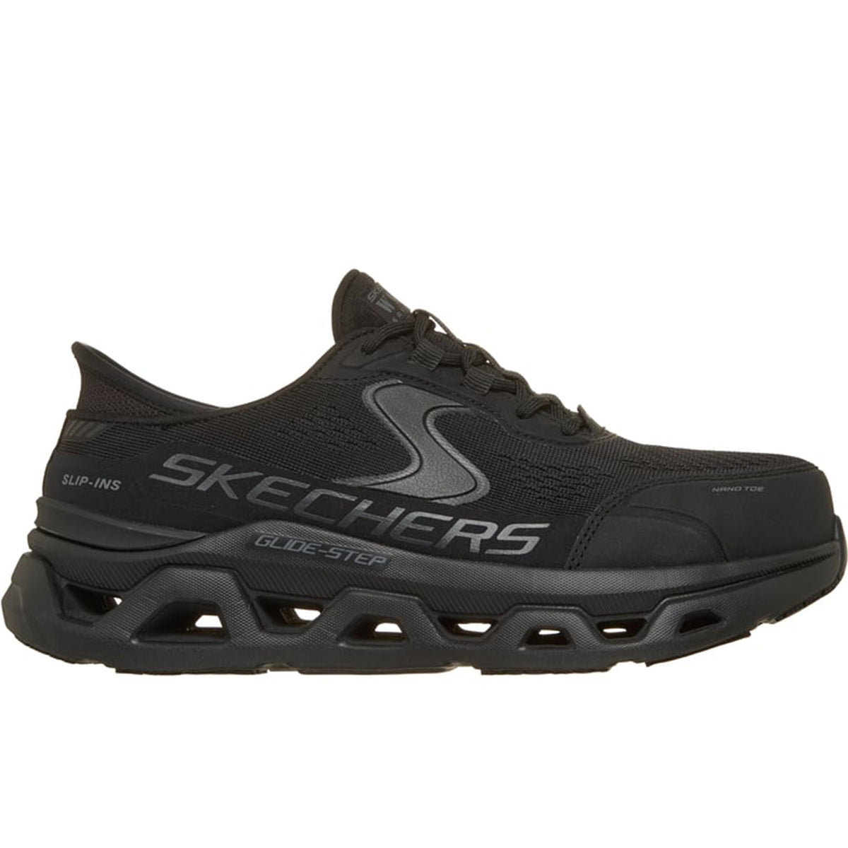 Skechers Women's Slip-ins Work Slip-Resistant: Glide-Step Altus Work Shoe Work Shoes Skechers Black 10 M
