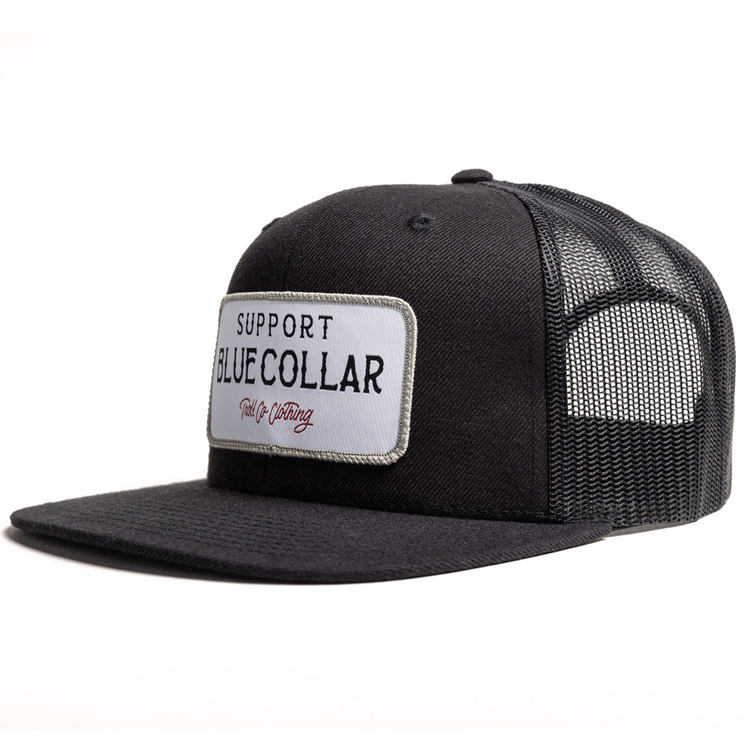 Troll Co. Men's Barricade "Support Blue Collar" Graphic Snapback Hat - Work World - Workwear, Work Boots, Safety Gear