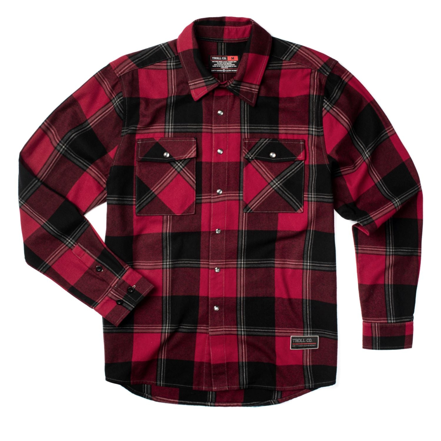 Troll Co. Men's Gridlock Button-Down Flannel Work Shirt - Work World - Workwear, Work Boots, Safety Gear