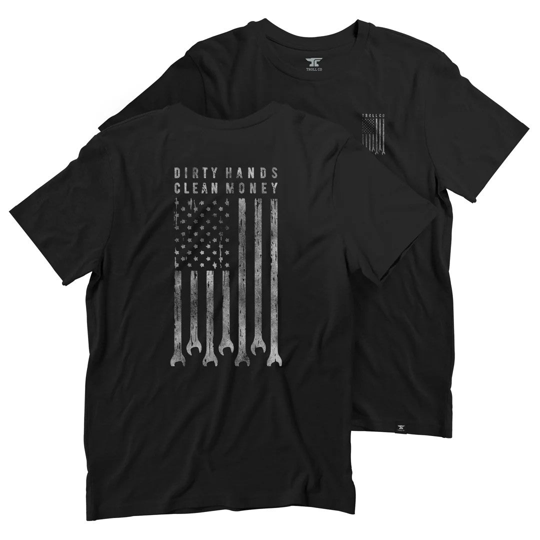 Troll Co. Men's "Dirty Hands Clean Money" Flagship Graphic Short Sleeve T-Shirt T-Shirts Troll Co.
